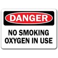Signmission Danger Sign-No Smoking Oxygen In Use-10in x 14in OSHA, 10" L, 14" H, DS-No Smoking Oxygen In Use DS-No Smoking Oxygen In Use
